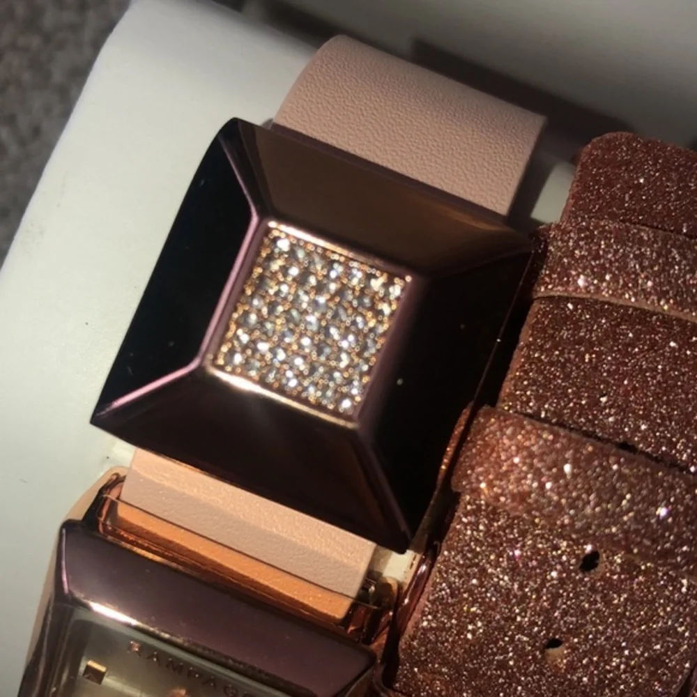 Rampage Gift Set Watch‎ Bracelet Set Rose Gold  White New